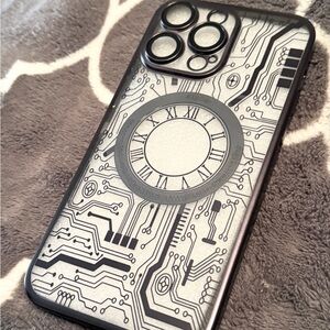 Brand New Circuit Pattern Transparent Iphone 14 Pro Max Case